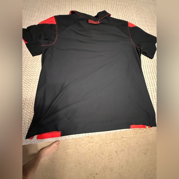 Nike UGA Men's Black and Red Polo Shirt - XXL - Picture 4 of 5